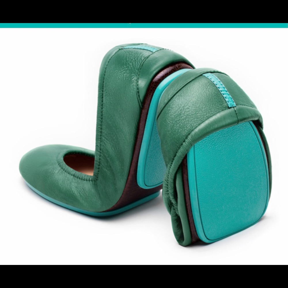 Tieks Pacific Green Ballet Flats Size 7